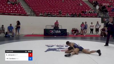 100 lbs Cons 8 #2 - Eyvori Jacquez, Betterman Elite Wrestling vs Monee Cordero, California