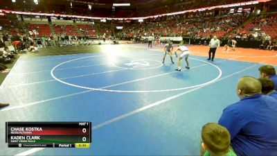 D2-138 lbs Cons. Round 1 - Chase Kostka, Regis/Altoona vs Kaden Clark, Saint Croix Falls