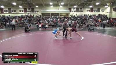 S-7 lbs Quarterfinal - Dawson Shaw, Indee Mat Club vs Parker Walen, Team Bosco