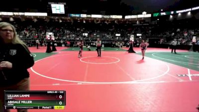 122 lbs Semifinal - Abigale Miller, OKWA vs Lillian Lampe, ELR1