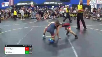 75 lbs Round 3 (6 Team) - Ethan VanDyke, Steel Valley vs Benjamin Milam, Untouchables Purple