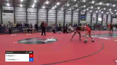 57 kg Round Of 16 - Patrick Adams, Bulls Wrestling Club vs Jarrett Trombley, Wolfpack Wrestling Club