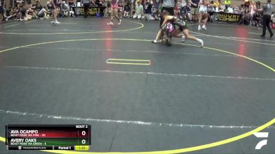 92 lbs Round 1 (4 Team) - Ava Ocampo, Beast Mode WA Pink vs Avery Oaks, Beast Mode WA Green