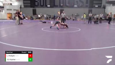 56-61 lbs Semifinal - Brylin Hipsher, RHYNO ACADEMY Of WRESTLING vs Lyrik Hodges, RHYNO ACADEMY Of WRESTLING