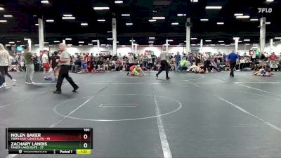 160 lbs Round 4 (8 Team) - Nolen Baker, Terps East Coast Elite vs Zachary Landis, Finger Lakes Elite