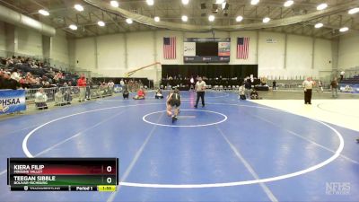 114 lbs Semifinal - Kiera Filip, Minisink Valley vs Teegan Sibble, Bolivar-Richburg