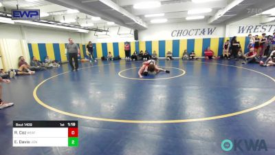 140 lbs Round Of 16 - Ralfie Coz, Weatherford Youth Wrestling vs Elijah Davis, Lions Wrestling Academy