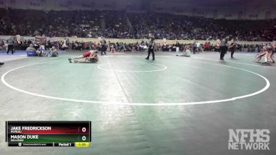 4A-132 lbs Cons. Round 1 - Jake Fredrickson, Poteau vs Mason Duke, Sallisaw