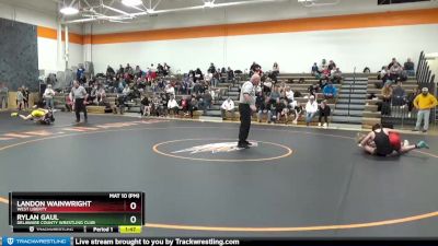 J-8 lbs Quarterfinal - Rylan Gaul, Delaware County Wrestling Club vs Landon Wainwright, West Liberty