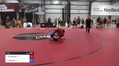 74 kg Round Of 64 - Andrew Dickson, George Mason vs Joey Bianchi, Arkansas Regional Training Center