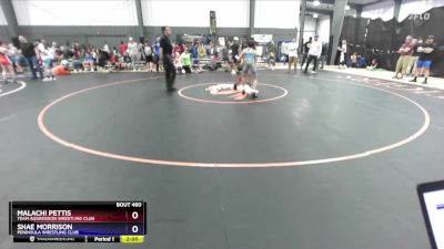 106-110 lbs Round 4 - Malachi Pettis, Team Aggression Wrestling Club vs Shae Morrison, Peninsula Wrestling Club