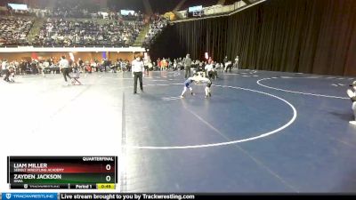 45 lbs Quarterfinal - Liam Miller, Sebolt Wrestling Academy vs Zayden Jackson, Iowa