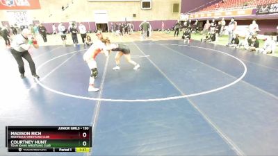 130 lbs Champ. Round 2 - Madison Rich, Righteous Wrestling Club vs Courtney Hunt, Team Idaho Wrestling Club