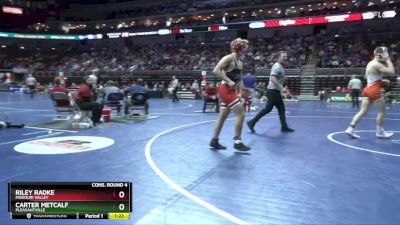 1A-150 lbs Cons. Round 4 - Riley Radke, Missouri Valley vs Carter Metcalf, Pleasantville