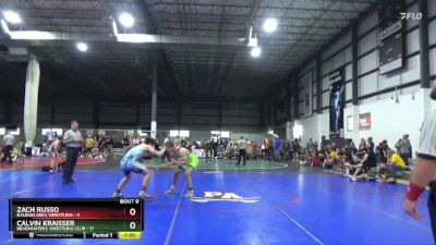 150 lbs Placement Matches (8 Team) - Calvin Kraisser, HEADHUNTERS WRESTLING CLUB vs Zach Russo, RALEIGH AREA WRESTLING