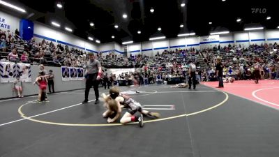 55 lbs Quarterfinal - Max Jansing, Norman Grappling Club vs Laneigh Jo Cartwright, Choctaw Ironman Youth Wrestling