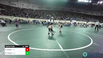 46 lbs Quarterfinal - Sutton Stites, R.A.W. vs Bryton Pittser, Cushing Tigers