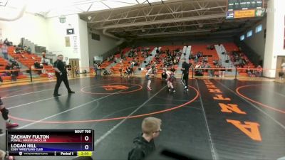 77-84 lbs Round 1 - Zachary Fulton, Powell Wrestling Club vs Logan Hill, Cody Wrestling Club