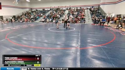 107 lbs Round 3 - Toni Cafaro, Northwest Nelson (Girls) vs Alexandria Green, Comal Smithson Valley (Girls)