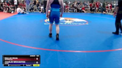 165 lbs Cons. Round 2 - Dallas Mejia, Washington vs Charles Broughton, NWWC