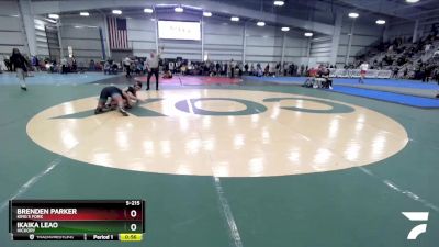 5-215 lbs Cons. Round 1 - Brenden Parker, King`s Fork vs Ikaika Leao, Hickory