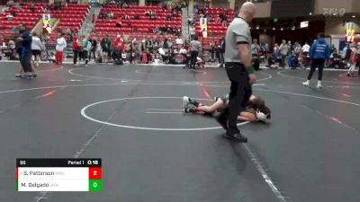 96 lbs Cons. Round 4 - Slade Patterson, Maize Wrestling Club vs Maddox Delgado, U-Town Hammers Wrestling