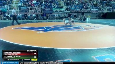 145 lbs Quarterfinal - Marcus Johnson, West Fargo Sheyenne vs Stephen Leonard, Turtle Mountain