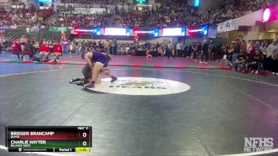 AA - 182 lbs Champ. Round 1 - Charlie Hayter, Billings West vs Bridger Brancamp, Butte