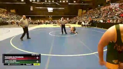 5A-157 lbs Champ. Round 1 - Sam Duling, Wichita-Bishop Carroll vs Tucker Hutchison, Basehor-Linwood