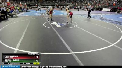 Quarterfinal - Cash Watson, Broken Bow vs Keaton Kloke, David City