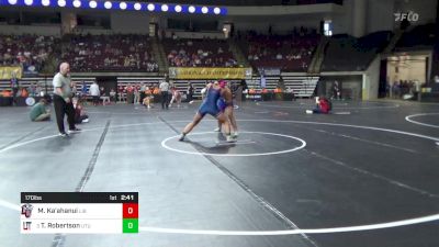 170 lbs Semifinal - Maile Ka'ahanui, Liberty (W) vs Tayleigh Robertson, Utah Tech (W)