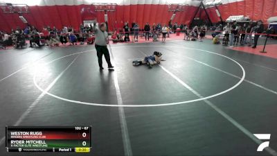 67 lbs Cons. Round 3 - Weston Rugg, Ringers Wrestling Club vs Ryder Mitchell, X-Factor Elite Wrestling