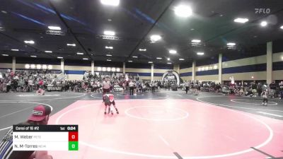 54 lbs Consi Of 16 #2 - Mireya Weber, Peterson Grapplers vs Noah Martin-Torres, No Mercy WC