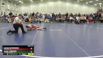 105 lbs Round 4 (6 Team) - River Osborne, Wyoming Brown vs Lucas Schroeder, Iowa Red