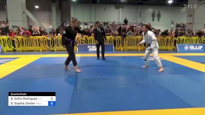 Amara Sofia Rodriguez vs Bella Sophia Ziesler 2023 American National IBJJF Jiu-Jitsu Championship