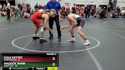 138 lbs Round 6 (8 Team) - Maddox Shaw, Quest WC vs Cole Pettet, Team Gotcha