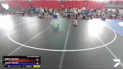 152 lbs 1st Place Match - Jimmy Mastny, IL vs Jaxon Miller, IA