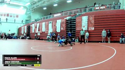 138 lbs 11th Place Match - Mack Allen, St Francis De Sales (Columbus) vs Drew Brewer, Detroit Catholic Central