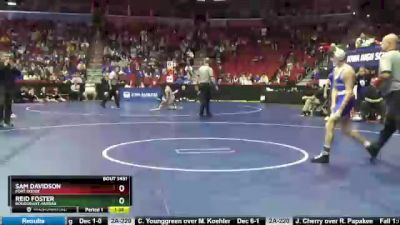 3A-106 lbs Cons. Round 4 - Sam Davidson, Fort Dodge vs Reid Foster, Bondurant-Farrar