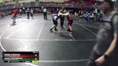 200 lbs Quarterfinal - Emmet Rosterman, Blair Wrestling Club vs Ryker Stensvad, McCook Wrestling Club