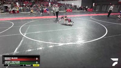 78 lbs Cons. Semi - Henry Metzler, De Pere Redbirds Youth vs Benny Block, Prescott