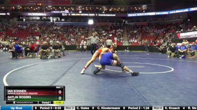 1A-170 lbs Cons. Round 3 - Ian Kohnen, Manson Northwest Webster vs Gatlin Rogers, Wilton