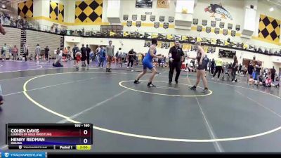 160 lbs Quarterfinal - Cohen Davis, Legends Of Gold Wrestling vs Henry Redman, Indiana