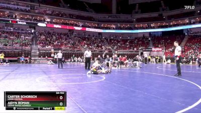 3A-132 lbs Cons. Round 2 - Carter Schorsch, Lewis Central vs Aidyn Roman, Cedar Rapids Kennedy