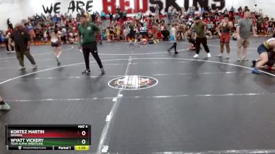 129 lbs Round 1 - Wyatt Vickery, Team Alpha Wrestling vs Kortez Martin, Geogira