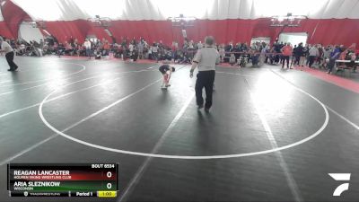 65-70 lbs Quarterfinal - Aria Sleznikow, Wisconsin vs Reagan Lancaster, Holmen Viking Wrestling Club