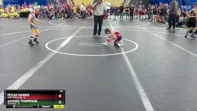 52 lbs Round 1 (8 Team) - Myles Maines, Ohio Gold 24k vs Kayden Thompson, WV Wild