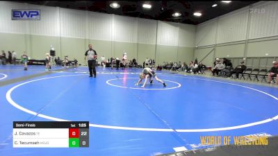 52 lbs Semifinal - Jett Cavazos, Takedown Elite 9u vs Colton Tecumseh, MOJO 9U