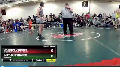 182 lbs Quarterfinal - Jayden Osborn, Decatur Wrestling Club vs Nathan Shafer, Indiana