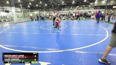 75 lbs Cons. Round 2 - Mattox Rhett Lance, Jefferson Wrestling Club - USA vs Caleb Cashman, Guerrilla Wrestling (GWA)